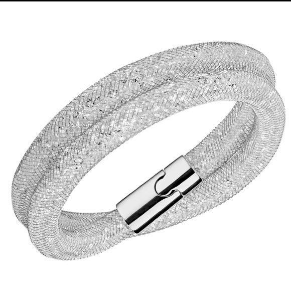 Swarovski Silver Glitzy Stardust Bracelet new in box choker necklace - Picture 4 of 9